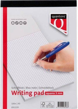 Schrijfblok Quantore A5 ruit 5mm