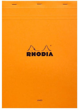 Schrijfblok rhodia a4 lijn 80vel 80gr or | 5 stuks