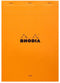 Schrijfblok rhodia a4 lijn 80vel 80gr or | 5 stuks