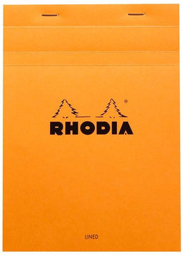Schrijfblok rhodia a5 lijn 80vel 80gr kantln or | 10 stuks