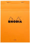 Schrijfblok rhodia a5 lijn 80vel 80gr kantln or | 10 stuks