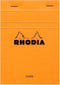 Schrijfblok rhodia a6 lijn 80vel 80gr oranje | 10 stuks