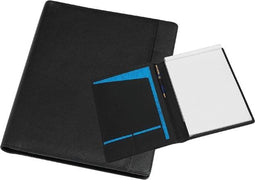 Schrijfmap A4 Rillstab Bologna Leer Zwart