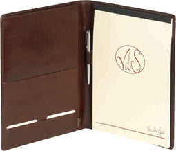 Schrijfmap A4 Vd Spek Luxe Buffelleer Bruin