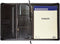 Schrijfmap Maverick All Black A4 met rits en blocnote leer zwart