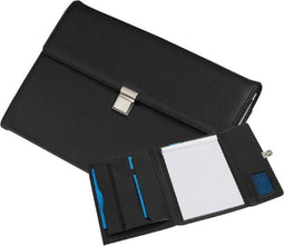 Schrijfmap Rillstab Amsterdam A4 lederlook zwart