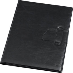 Schrijfmap Rillstab Brussel A4 lederlook zwart