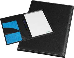 Schrijfmap Rillstab Gent A4 lederlook zwart