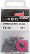 Schroefbit 25 mm TX-10 roze 10x