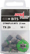 Schroefbit 25 mm TX-20 groen 10x