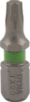 Schroefbit 25 mm TX-20 groen 10x