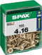 Schroefdoos SPAX Houten schroef Platte kop (4 x 16 mm) (4,0 x 16 mm)