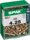 Schroefdoos SPAX Houten schroef Platte kop (4 x 25 mm) (4,0 x 25 mm)