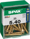 Schroefdoos SPAX Houten schroef Platte kop (5 x 40 mm) (5,0 x 40 mm)