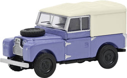 Schuco 452670100 H0 Auto Land Rover 88 blauw met witte softtop
