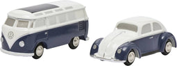 Schuco Piccolo VW Käfer+ T1 Samba Auto