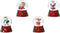 Schudbol polyresin d4.5h6.2 cm rood a4