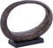 PTMD Rhubie Brown Oval Alu Casted Statue On Base Wide