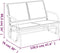 Schuifbank tuin 120,5x76x86,5 cm textielfolie en staal bruin