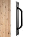 Schuifdeurgreep zwart | 20cm | Inclusief schroeven | Handgrepen Kast | Handgreep | Deurbeslag | Greep Schuifdeur | Onderdelen | Meubel Handvat | Keukengreep | Meubelbeslag | Metaal |