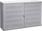 Schuifdeurkast met geperforeerde deuren breed 166CM diep 40CM hoogte 100CM bladkleur Robson Eiken framekleur Wit (RAL9010)