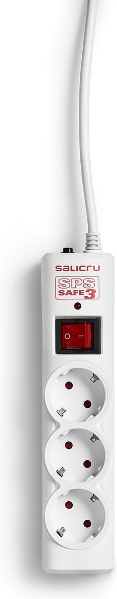 Schuko 3-socket plugboard with power switch Salicru 680BA000001 (1,5 m)