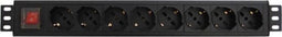 Schuko 8 Way Multi-socket Adapter WP WPN-PDU-G01-08 Black