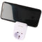 Schuko adapter plug 1-way with 2x USB charging socket and practical mobile phone holder
