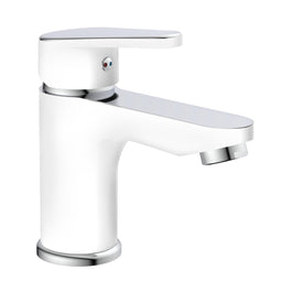 SCHÜTTE Alaska Wastafelkraan - Mengkraan - met Waste - Wit/Chroom