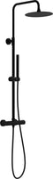 SCHÜTTE Aquaduct Hoofddouche Set - met Thermostatische Mengkraan - Mat Zwart
