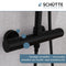 SCHÜTTE Aquaduct Hoofddouche Set - met Thermostatische Mengkraan - Mat Zwart