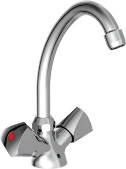 SCHÜTTE Carneo Wastafelkraan - Mengkraan - met Waste - Chroom