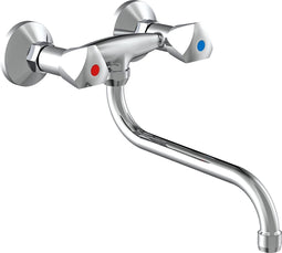 SCHÜTTE Cesti Keukenkraan - Mengkraan - Draaibare Uitloop - Wandmontage - Chroom