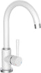 SCHÜTTE Cornwall Design Keukenkraan - Mengkraan - Hoge, Draaibare Uitloop - Zijdelingse Greep - Wit