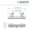SCHÜTTE London Thermostatische Douchekraan - Hartafstand 150 mm - Chroom