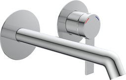SCHÜTTE Los Angeles Wastafel - Mengkraan - Chroom - voor Wandmontage