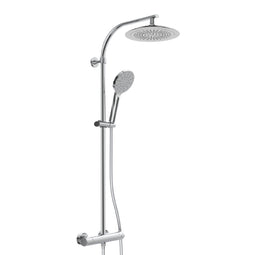 SCHÜTTE Madura Fresh Douchesysteem - Regendouche - met Thermostatische Douchekraan - Hartafstand 150 mm - Chroom