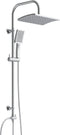 SCHÜTTE Mallorca Douchesysteem - Regendouche - 95 cm Stang - Wandhouder in hoogte verstelbaar - Chroom