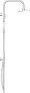 SCHÜTTE Mallorca Douchesysteem - Regendouche - 95 cm Stang - Wandhouder in hoogte verstelbaar - Chroom