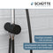 SCHÜTTE Matao Rain Douchesysteem - Regendouche - Flexibele Hoofddouchehouder - Chroom & Zwart Mat