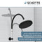 SCHÜTTE Matao Rain Douchesysteem - Regendouche - Flexibele Hoofddouchehouder - Chroom & Zwart Mat
