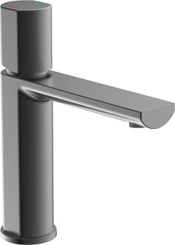 SCHÜTTE New York Wastafelkraan - Mengkraan - met push-button waste - grafiet mat