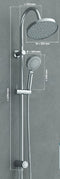 SCHÜTTE Niagara Rain Douchesysteem - Regendouche - met Push-Button Omsteller - 112 cm Stang - Chroom