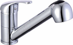 SCHÜTTE Supra Keukenkraan - Mengkraan - Draaibare Uitloop - Uittrekbare Sproeier - 2 Standen - Chroom