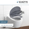 SCHÜTTE WC-Bril 82304 ANTHRAZIT - Duroplast - Soft Close - Afklikbaar - RVS-Scharnieren - Belastbaar tot 175 kg - Gelakt - Antraciet