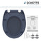 SCHÜTTE WC-Bril 82304 ANTHRAZIT - Duroplast - Soft Close - Afklikbaar - RVS-Scharnieren - Belastbaar tot 175 kg - Gelakt - Antraciet