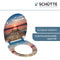 SCHÜTTE WC-Bril 82378 SUNSET SKY - Duroplast - Soft Close - Afklikbaar - RVS-Scharnieren - Belastbaar tot 175 kg - Decor - 3-zijdige Print