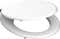 SCHÜTTE WC-Bril 84100 WHITE - MDF-Hout - Soft Close - Verchroomde Scharnieren - Belastbaar tot 175 kg - Gelakt - Wit