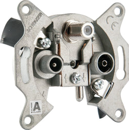 Schwaiger RDS908531 Antennedoos Satelliet, TV, FM Opbouw (op muur) Doorvoerdoos