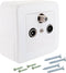 Schwaiger RDS908531 Antennedoos Satelliet, TV, FM Opbouw (op muur) Doorvoerdoos